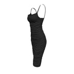 Ruffle Hip Backless Dress Long Dress For Women