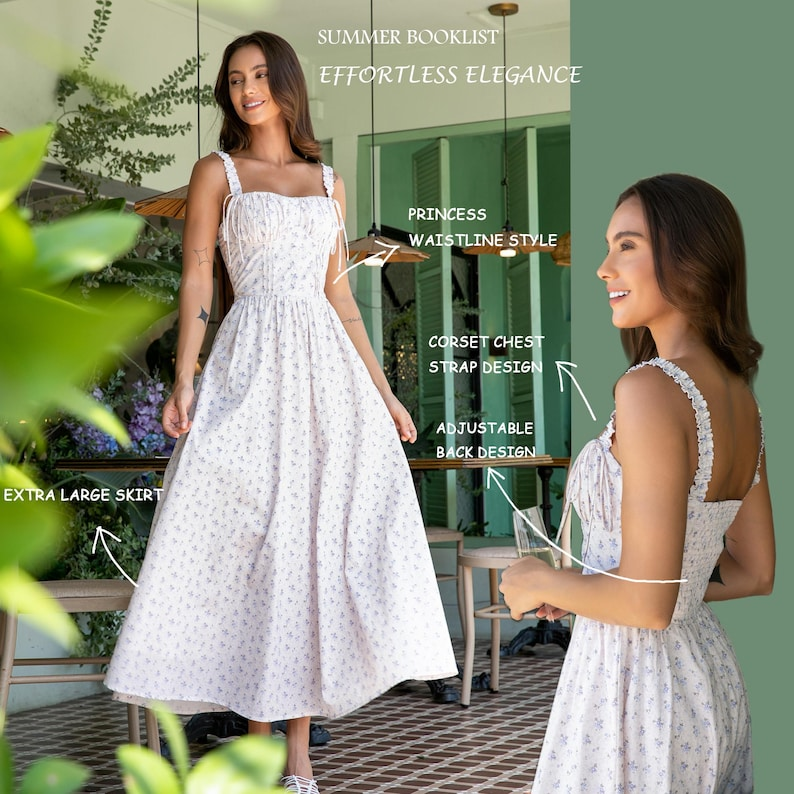 Vintage-Inspired Boho Sundress for Women